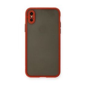 Alan Şanslı iPhone X Montreal Kırmızı Silikon Kapak Kılıf