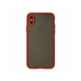Alan Şanslı iPhone X Montreal Kırmızı Silikon Kapak Kılıf