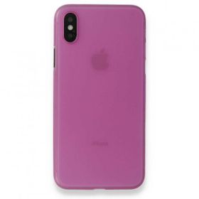 Alan Şanslı iPhone X PP Ultra İnce Kapak Pembe Kılıf