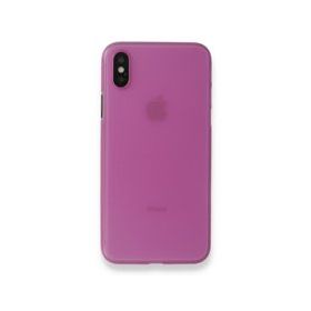 Alan Şanslı iPhone X PP Ultra İnce Kapak Pembe Kılıf