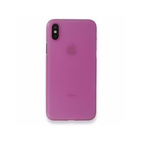 Alan Şanslı iPhone X PP Ultra İnce Kapak Pembe Kılıf