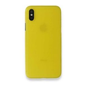 Alan Şanslı iPhone X PP Ultra İnce Kapak Sarı Kılıf