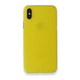 Alan Şanslı iPhone X PP Ultra İnce Kapak Sarı Kılıf