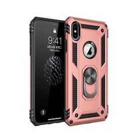 Alan Şanslı iPhone X Sofya Yüzüklü Silikon Kapak Rose Kılıf