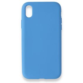 Alan Şanslı iPhone XR Nano İçi Kadife Mavi Silikon Kılıf
