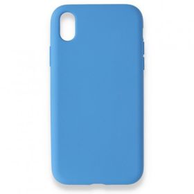Alan Şanslı iPhone XR Nano İçi Kadife Mavi Silikon Kılıf