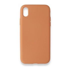 Alan Şanslı iPhone XR Nano İçi Kadife Turuncu Silikon Kılıf