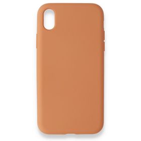 Alan Şanslı iPhone XR Nano İçi Kadife Turuncu Silikon Kılıf