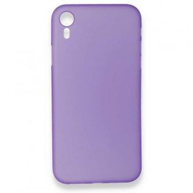 Alan Şanslı iPhone XR PP Ultra İnce Kapak Mor Kılıf