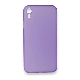 Alan Şanslı iPhone XR PP Ultra İnce Kapak Mor Kılıf