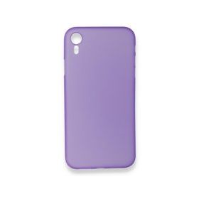Alan Şanslı iPhone XR PP Ultra İnce Kapak Mor Kılıf