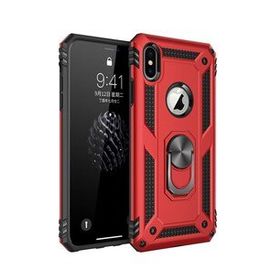 Alan Şanslı iPhone XS Kılıf Sofya Yüzüklü Silikon Kapak Kırmızı Kılıf