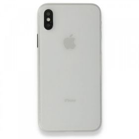 Alan Şanslı iPhone XS Max Kılıf PP Ultra İnce Kapak Beyaz Kılıf
