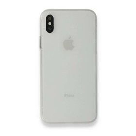Alan Şanslı iPhone XS Max Kılıf PP Ultra İnce Kapak Beyaz Kılıf