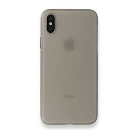 Alan Şanslı iPhone XS Max Kılıf PP Ultra İnce Kapak Gri Kılıf