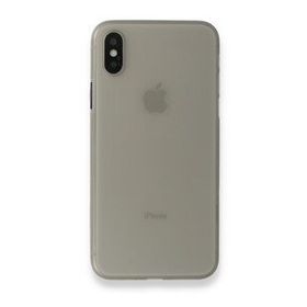 Alan Şanslı iPhone XS Max Kılıf PP Ultra İnce Kapak Gri Kılıf