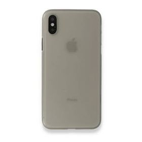 Alan Şanslı iPhone XS Max Kılıf PP Ultra İnce Kapak Gri Kılıf