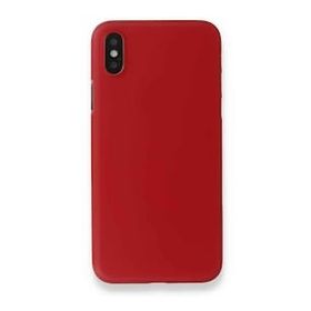 Alan Şanslı iPhone XS Max Kılıf PP Ultra İnce Kapak Kırmızı Kılıf