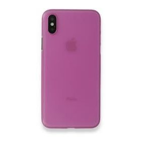 Alan Şanslı iPhone XS Max Kılıf PP Ultra İnce Kapak Pembe Kılıf