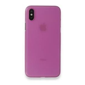 Alan Şanslı iPhone XS Max Kılıf PP Ultra İnce Kapak Pembe Kılıf