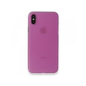 Alan Şanslı iPhone XS Max Kılıf PP Ultra İnce Kapak Pembe Kılıf