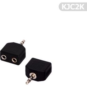 Alan Şanslı KJC2K 2'li 3.50 mm Tenon Kablo Jak Çoğaltıcı