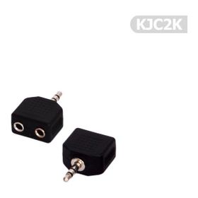 Alan Şanslı KJC2K 2'li 3.50 mm Tenon Kablo Jak Çoğaltıcı