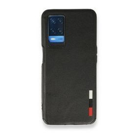 Alan Şanslı Oppo A54 4G Loop Deri Silikon Siyah Kılıf