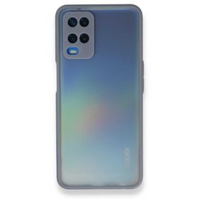Alan Şanslı Oppo A54 4G Montreal Silikon Kapak Gri Kılıf