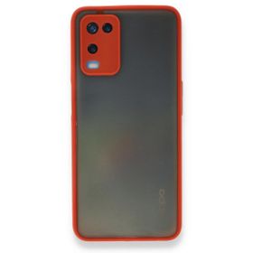 Alan Şanslı Oppo A54 4G Montreal Silikon Kapak Kırmızı Kılıf