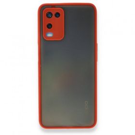 Alan Şanslı Oppo A54 4G Montreal Silikon Kapak Kırmızı Kılıf