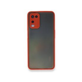 Alan Şanslı Oppo A54 4G Montreal Silikon Kapak Kırmızı Kılıf