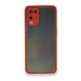 Alan Şanslı Oppo A54 4G Montreal Silikon Kapak Kırmızı Kılıf