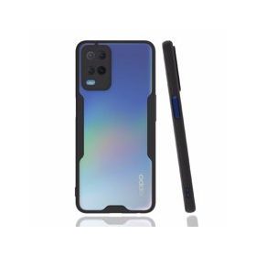 Alan Şanslı Oppo A54 4G Platin Silikon Siyah Kılıf