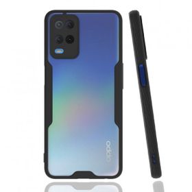 Alan Şanslı Oppo A54 4G Platin Silikon Siyah Kılıf