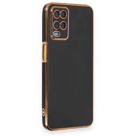Alan Şanslı Oppo A54 4G Volet Silikon Siyah Kılıf