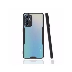 Alan Şanslı Oppo Reno 6 Platin Silikon Siyah Kılıf