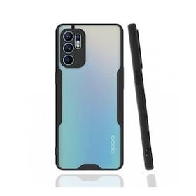Alan Şanslı Oppo Reno 6 Platin Silikon Siyah Kılıf