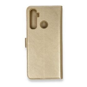 Alan Şanslı Realme 6I Trend S Plus Kapaklı Gold Kılıf