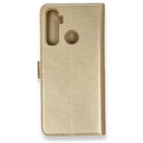 Alan Şanslı Realme 6I Trend S Plus Kapaklı Gold Kılıf