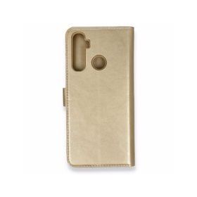 Alan Şanslı Realme 6I Trend S Plus Kapaklı Gold Kılıf