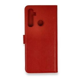 Alan Şanslı Realme 6I Trend S Plus Kapaklı Kırmızı Kılıf