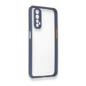 Alan Şanslı Realme 7 Miami Şeffaf Silikon Gri Kılıf