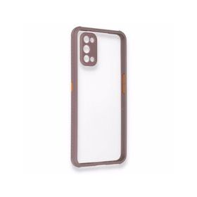 Alan Şanslı Realme 7 Pro Miami Şeffaf Silikon Açık Mor Kılıf