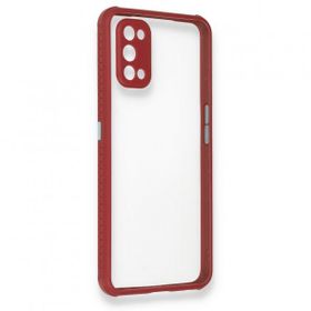 Alan Şanslı Realme 7 Pro Miami Şeffaf Silikon Fuşya Kılıf