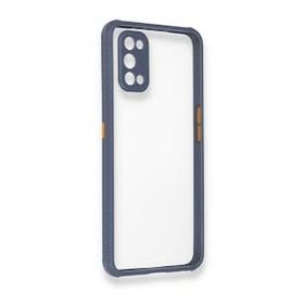 Alan Şanslı Realme 7 Pro Miami Şeffaf Silikon Gri Kılıf