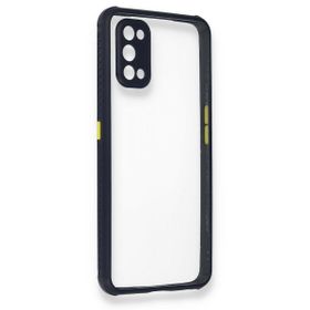 Alan Şanslı Realme 7 Pro Miami Şeffaf Silikon Lacivert Kılıf