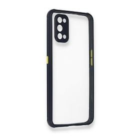 Alan Şanslı Realme 7 Pro Miami Şeffaf Silikon Lacivert Kılıf