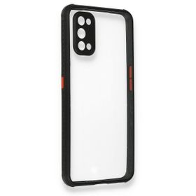 Alan Şanslı Realme 7 Pro Miami Şeffaf Silikon Siyah Kılıf