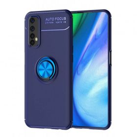 Alan Şanslı Realme 7 Range Yüzüklü Silikon Mavi Kılıf